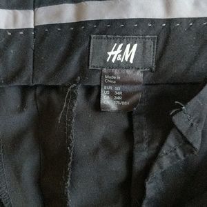 H&M dress pants size 34R black